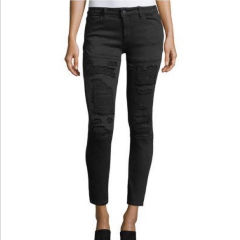 DL1961 Margaux black ankle skinny jeans